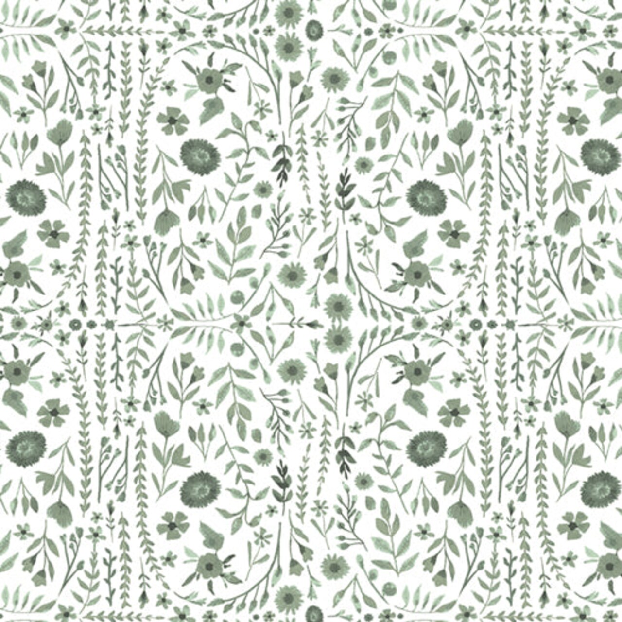 Fabric Art Gallery Botanical Blockprint by the Quarter Yard PLE96104